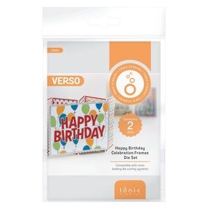 Let's Party Celebration Frames Die Set - Multicolor